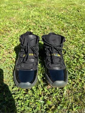 Kids Black Athletic High-Top Sneakers